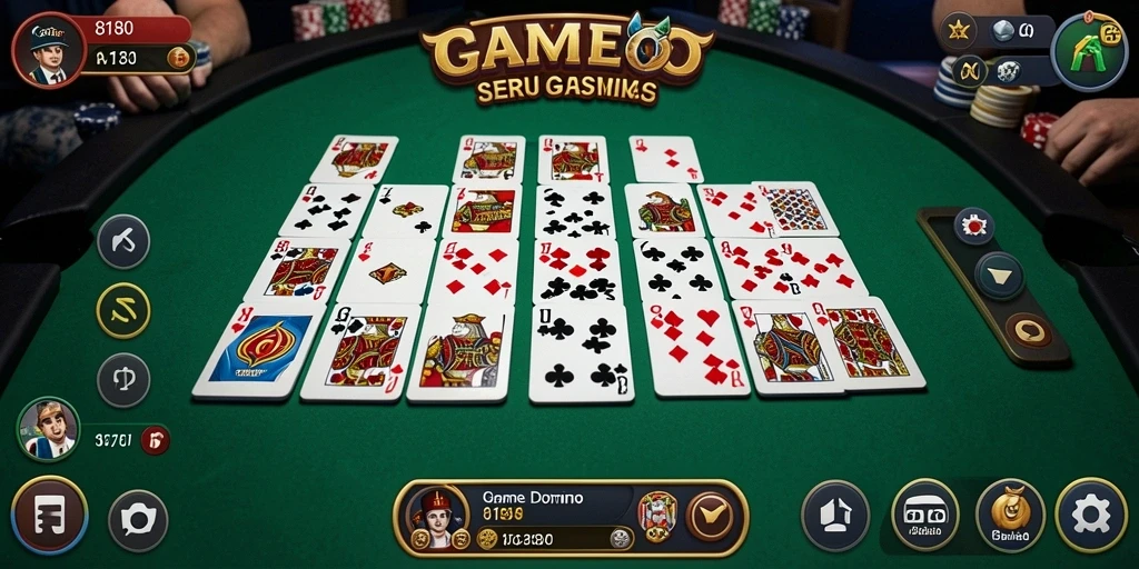 Tampilan permainan Domino yang seru dalam 8180.