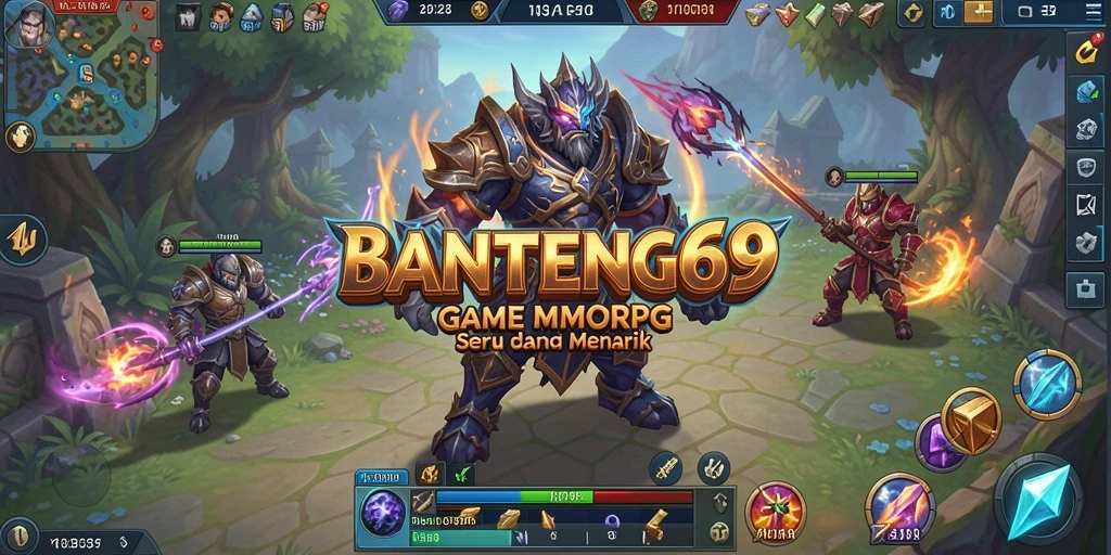 Screenshot gameplay BANTENG69 yang menampilkan suasana pertempuran epik.