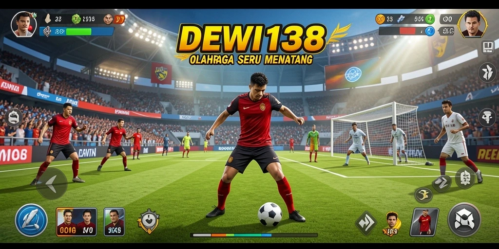Tampilan gameplay seru dari DEWI138 yang menampilkan aksi olahraga nyata.