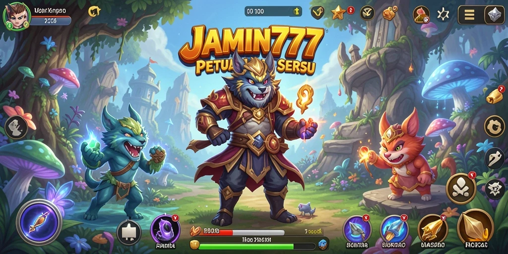 Tampilan gameplay seru di dalam <strong>JAMIN777</strong> saat menjelajahi dunia petualangan.