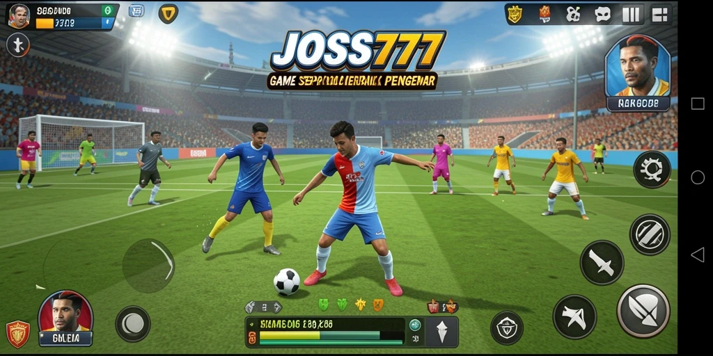 Tampilan gameplay JOSS777 yang menampilkan aksi pemain di lapangan.