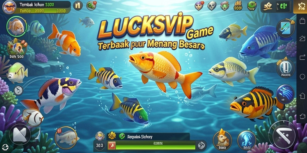 Tampilan gameplay menembak ikan yang seru di LUCKSVIP.