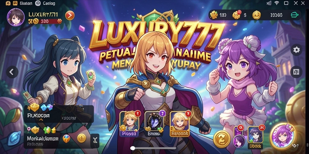 Tampilan gameplay yang menakjubkan dari LUXURY777.