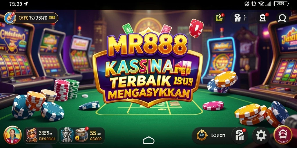 Tampilan gameplay dari MR888 dengan suasana Kasino yang menakjubkan.