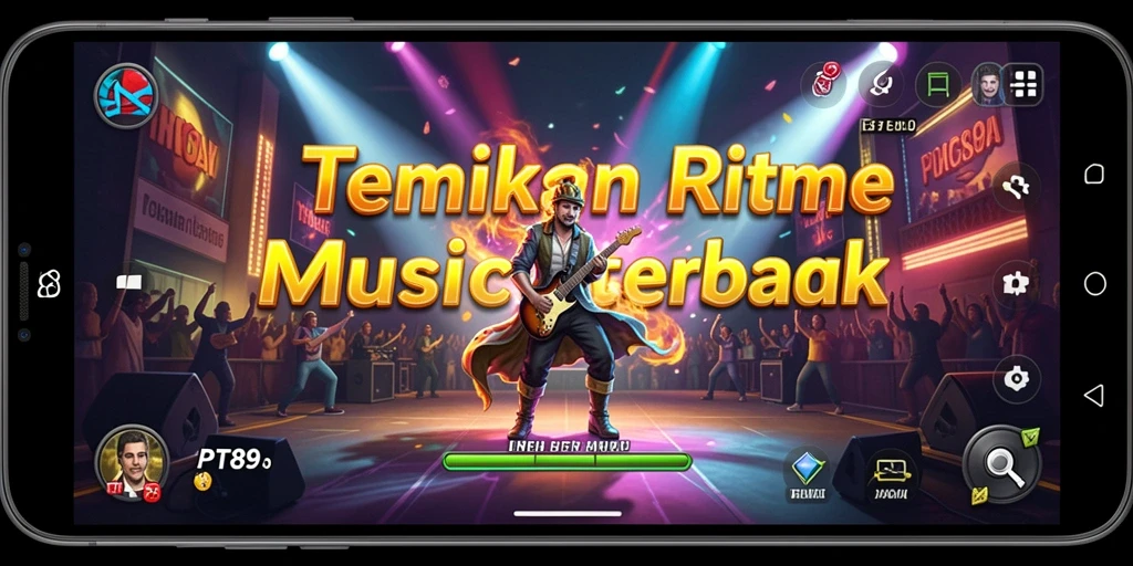 Screenshot utama PT89 menampilkan pengalaman bermain musik yang mengasyikkan.