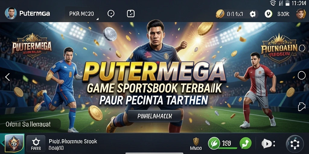 Tampilan gameplay PUTERMEGA saat memasang taruhan di berbagai olahraga.
