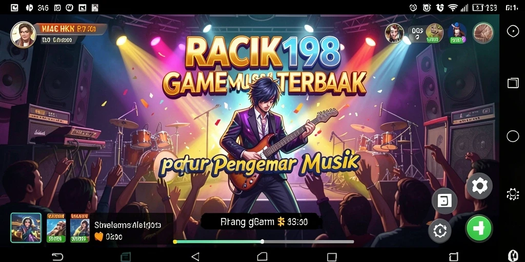 Tampilan gameplay menarik dari RACIK198 saat bermain musik.