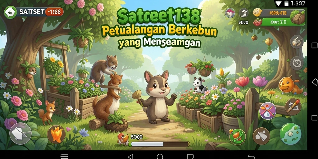 Gameplay seru dalam SATSET138 dengan berbagai aktivitas berkebun.