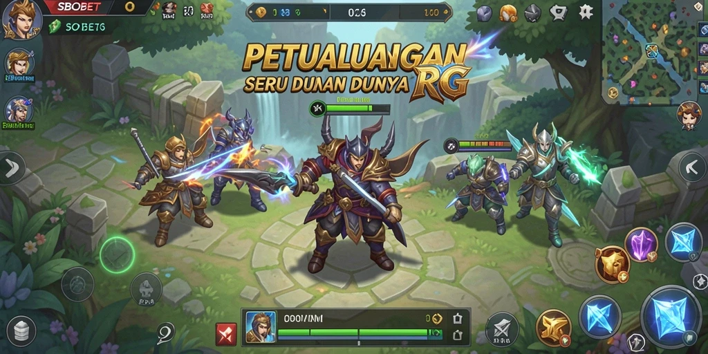 Tampilan gameplay RPG yang menegangkan dan penuh aksi.