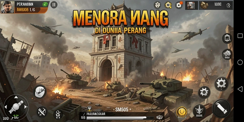 Gameplay menegangkan yang menunjukkan pertahanan menara dalam aksi.