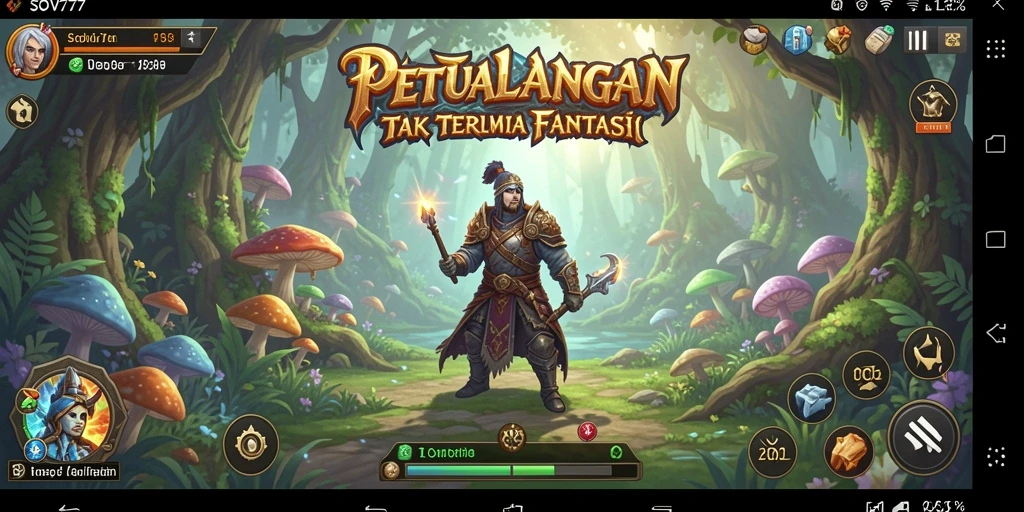 Gameplay SOV777 yang menampilkan petualangan seru di dunia fantasi.