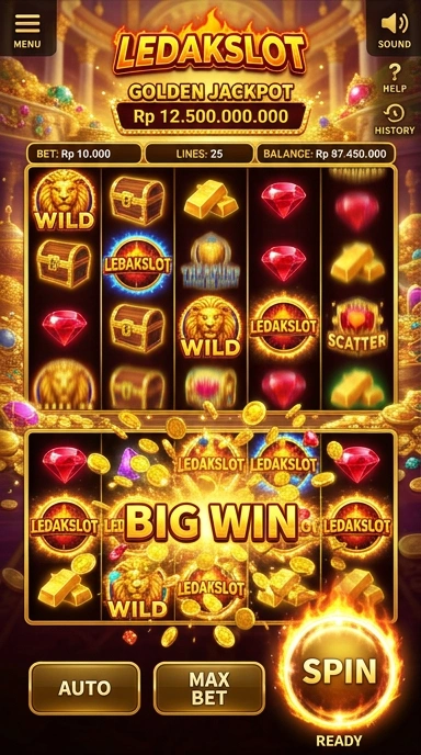 Menu kategori aplikasi yang rapi di Ledakslot.